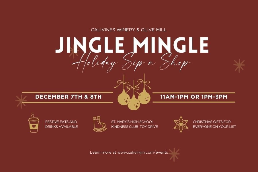 Jingle Mingle \u2014 Holiday Sip N Shop at Calivines