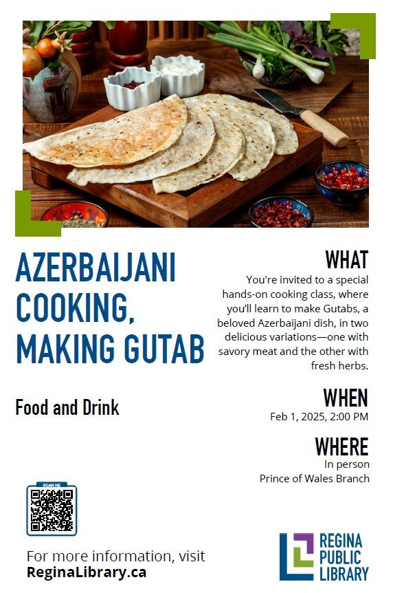 Azerbaijani Cooking, Making Gutab (Registration is Required)