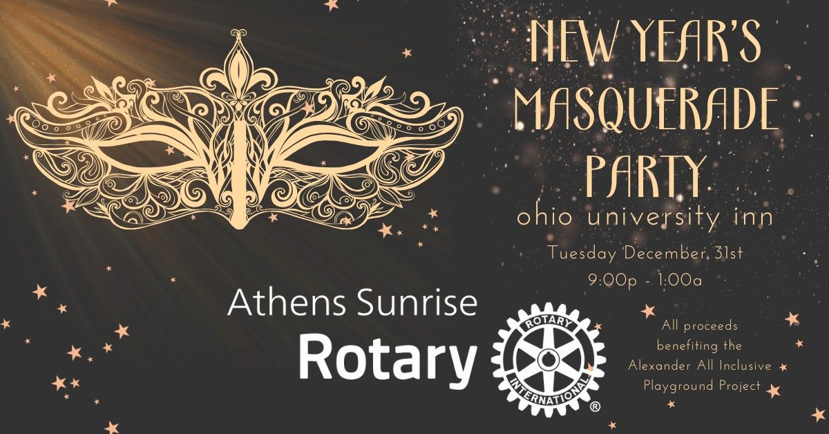 Athens Sunrise Rotary presents - New Year's Masquerade Party 