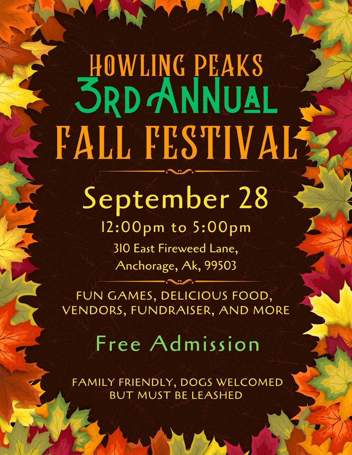 Howling Peaks 3rd Annual Fall Festival