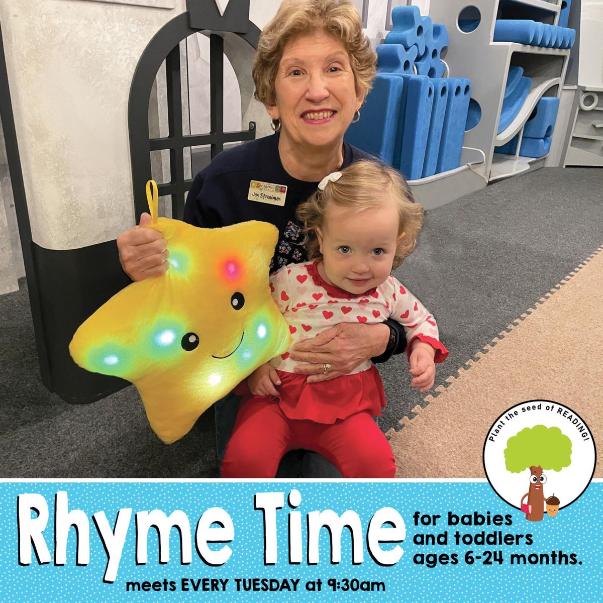 Rhyme Time for babies and toddlers ages 6-24 months.