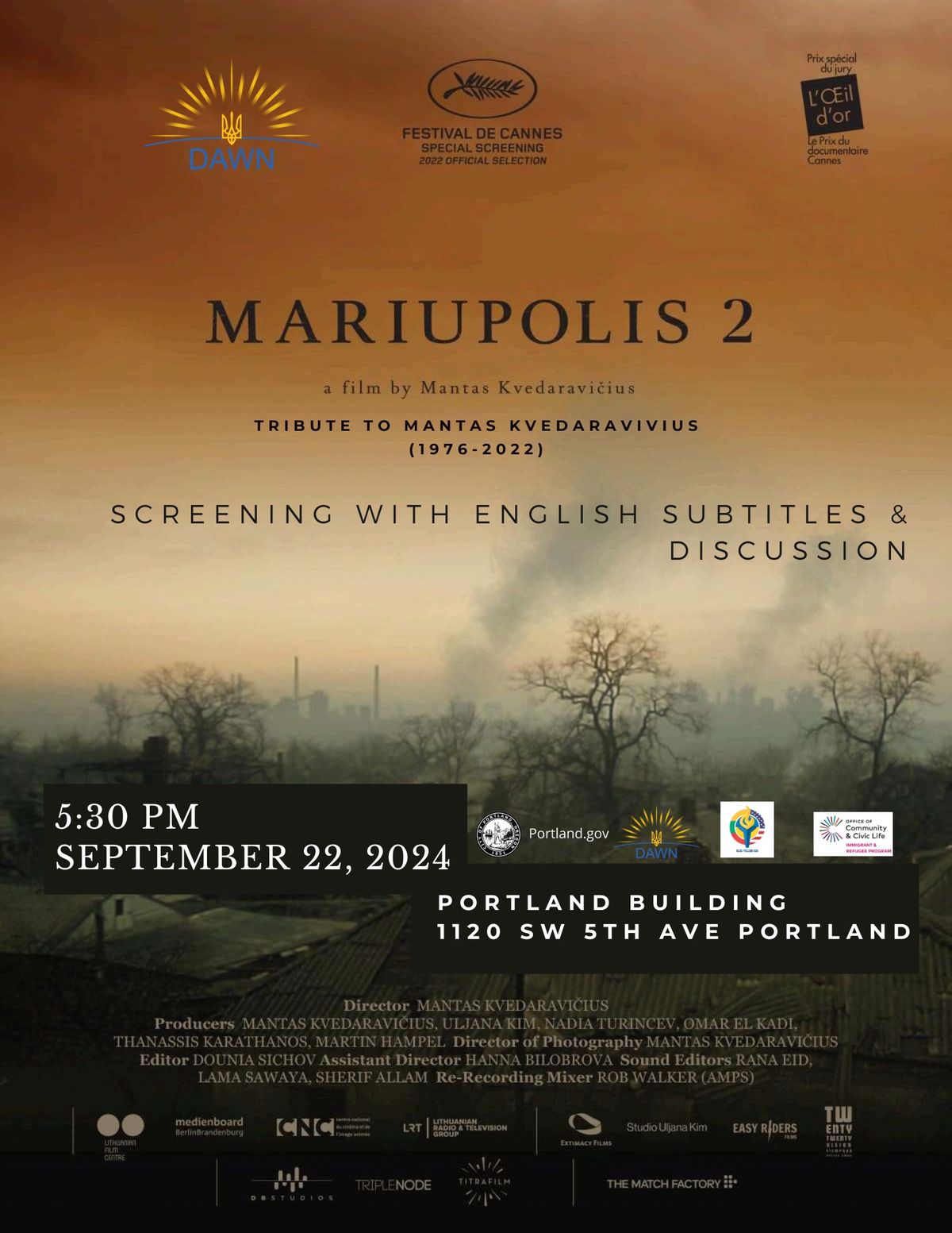 Mariupolis 2, film by MANTAS KVEDARAVIVIUS