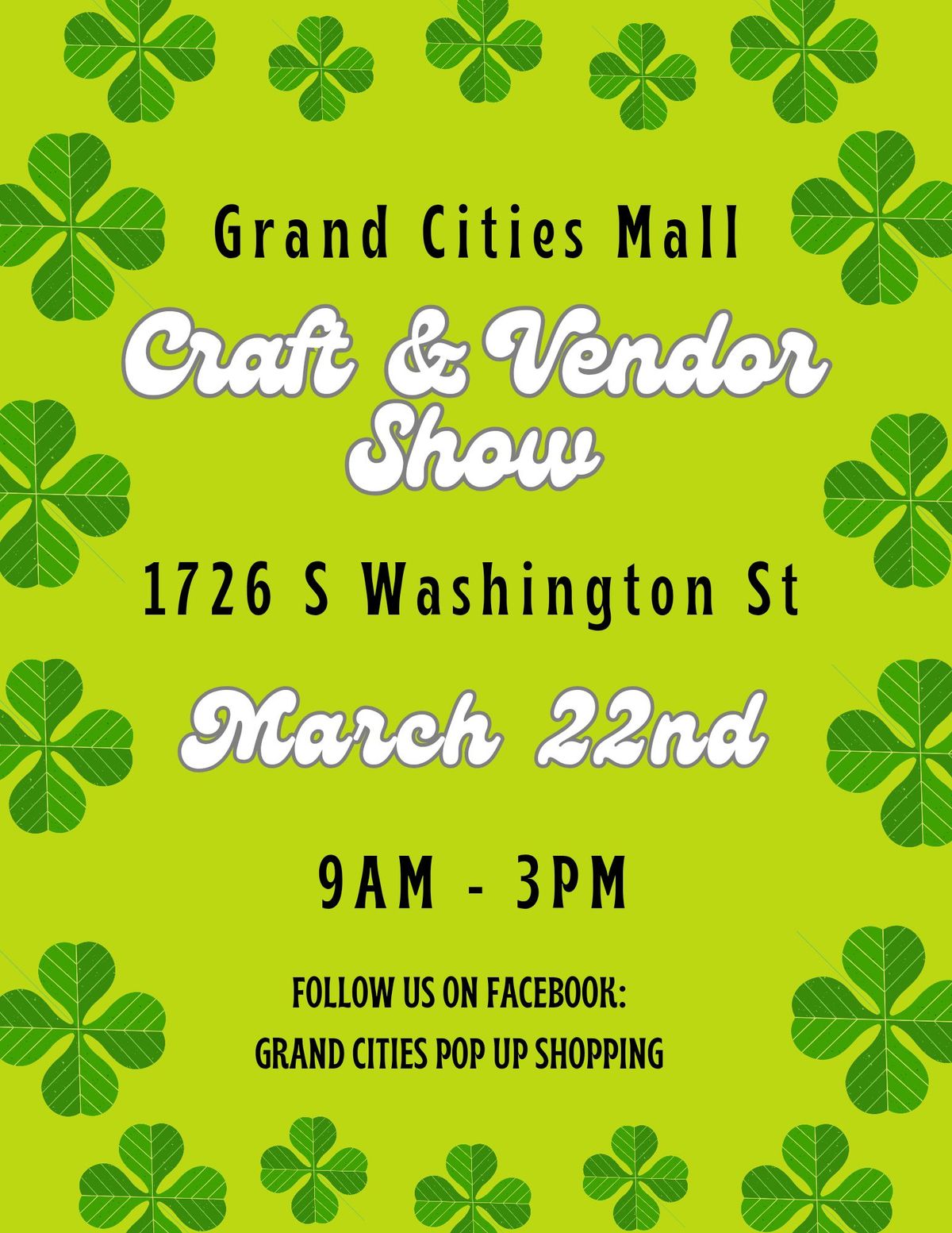 Grand Cities Mall Craft & Vendor Show