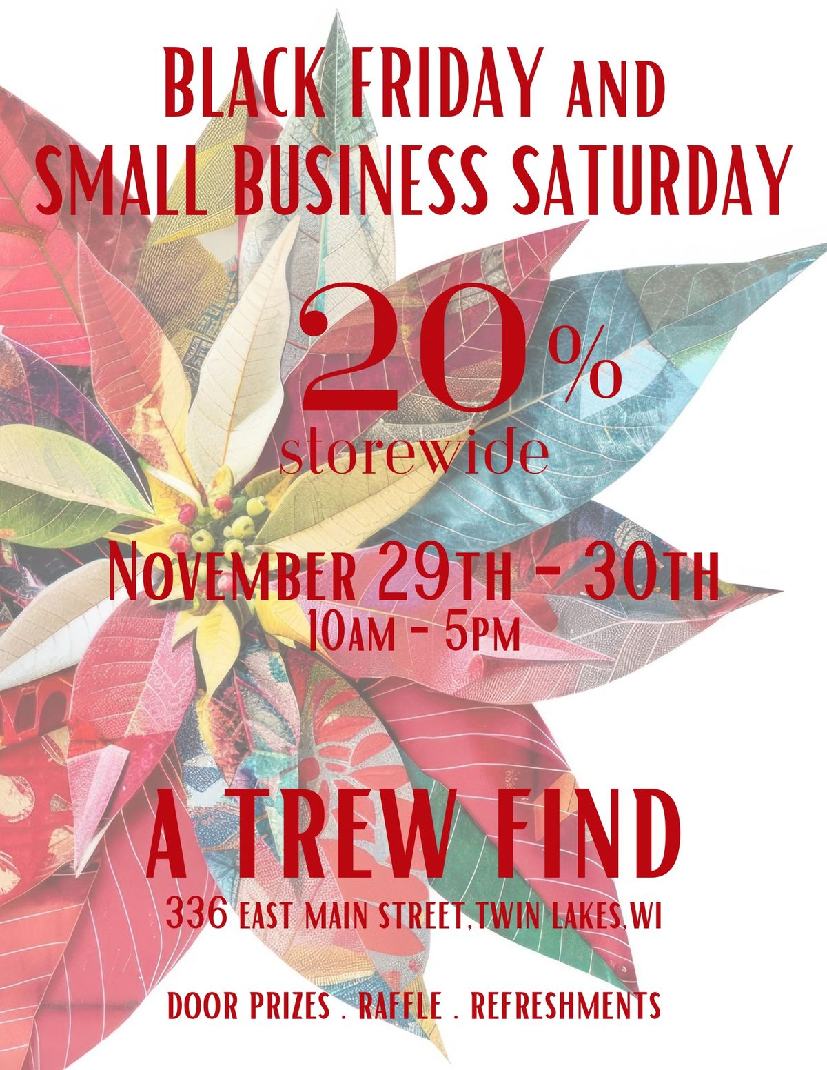 Black Friday and Small Business Saturday 