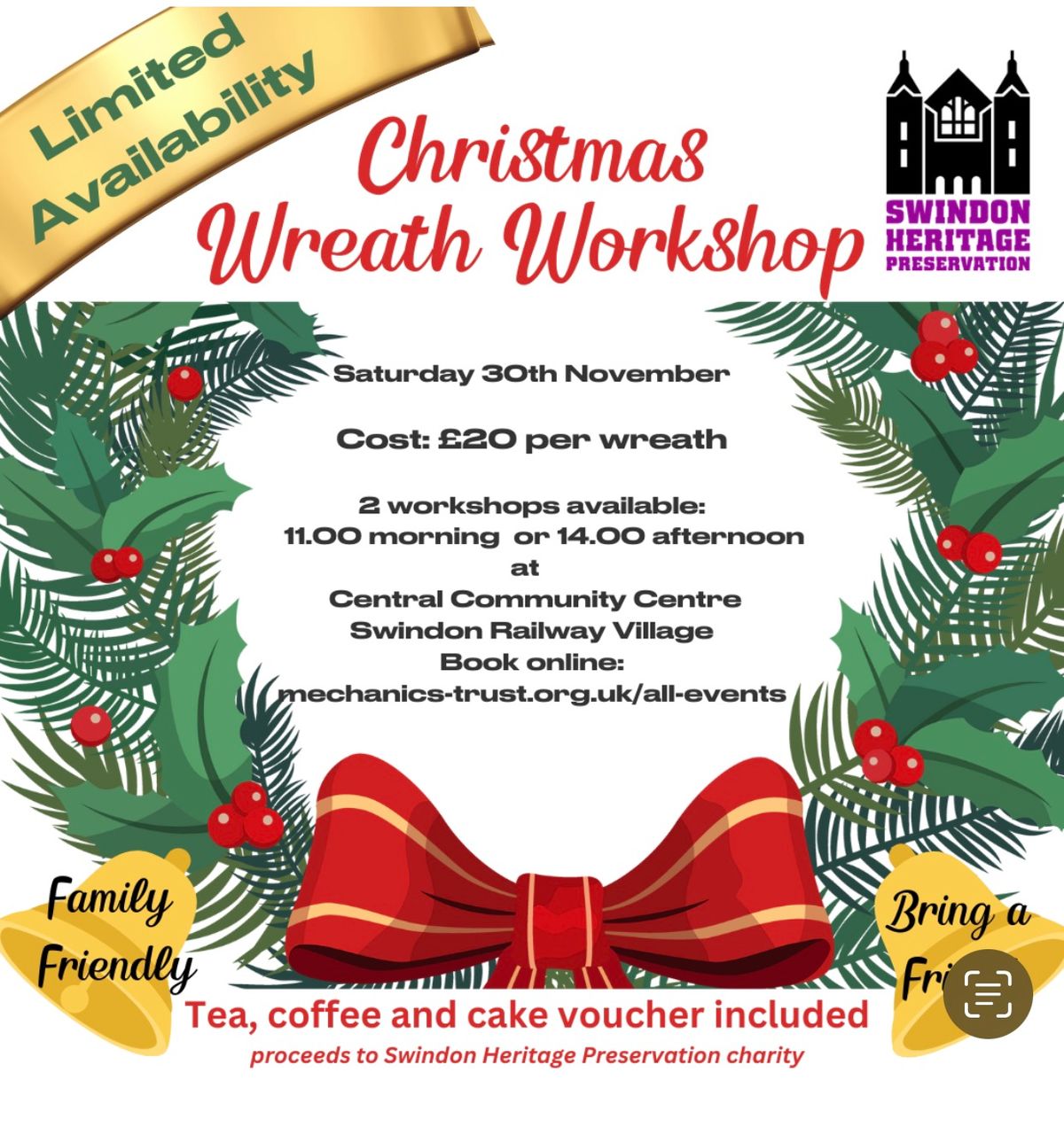 Wreath making workshop. (Sold out) 