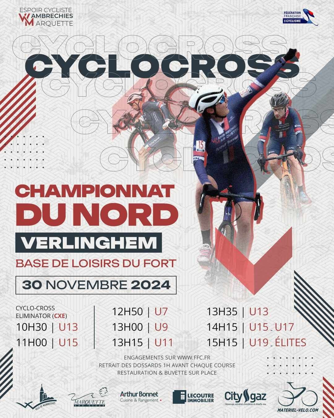 \ud83c\udf33 CYCLO-CROSS DU 30 NOV. et 1ER DEC. 2024 (FFC et UFOLEP)