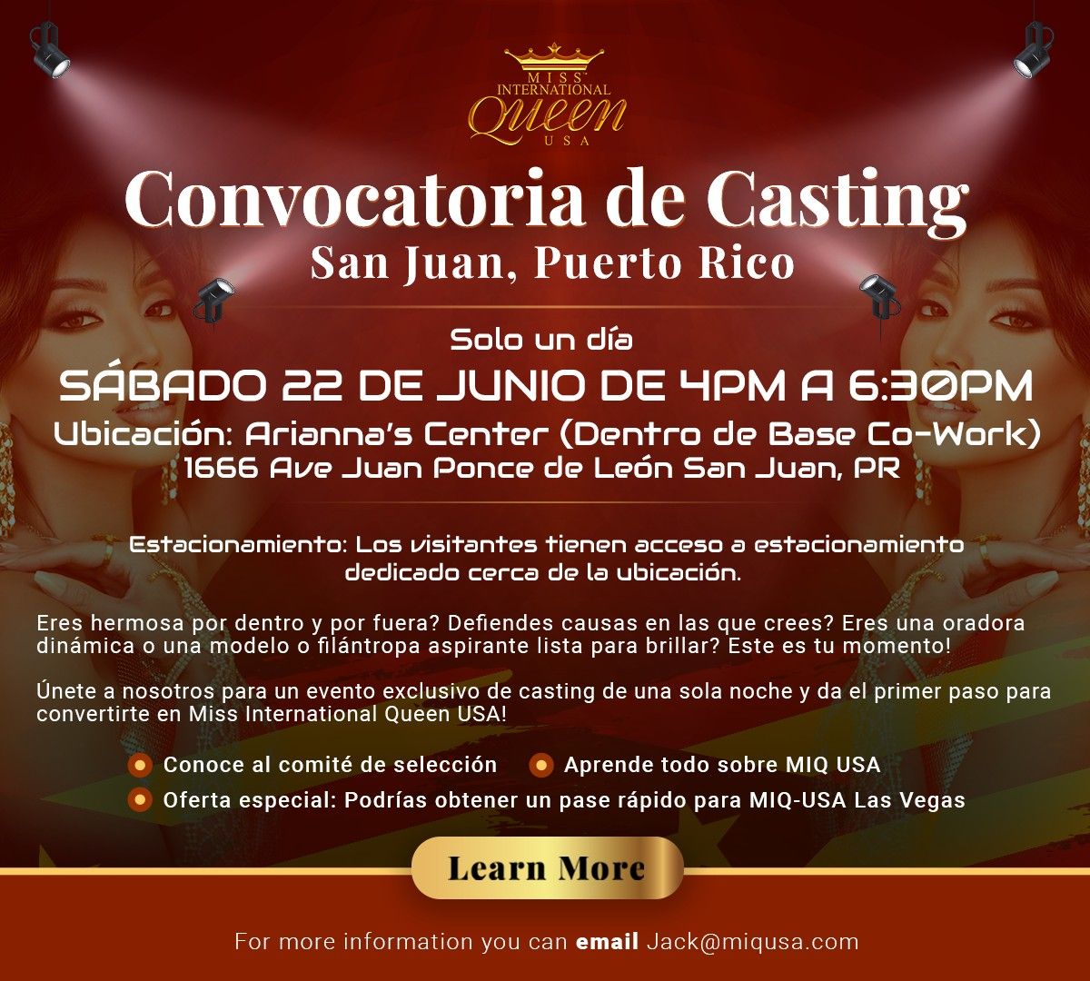 MIQ-USA Convocatoria de Casting