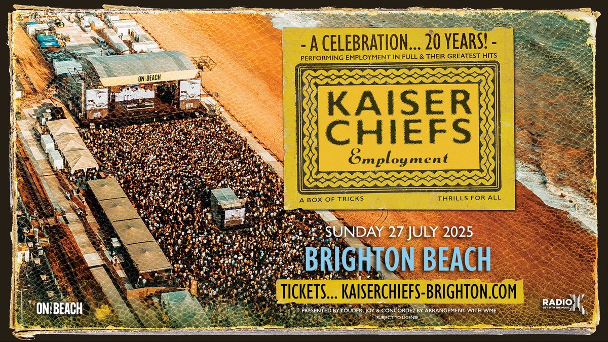 Kaiser Chiefs, On The Beach Brighton 2025 