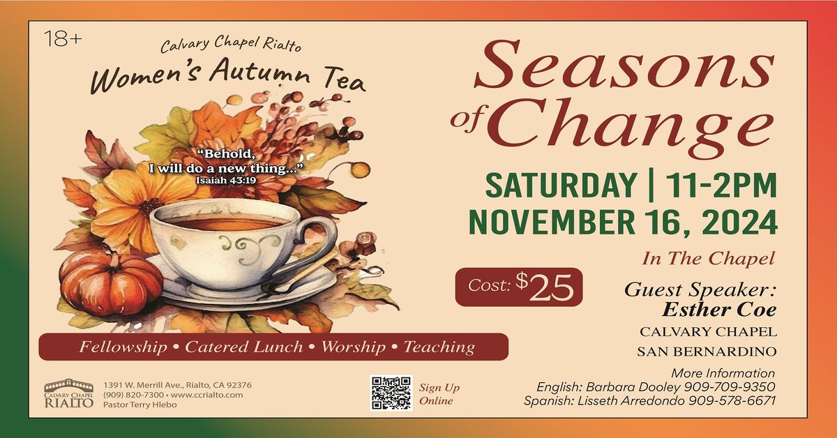 Women's Autumn Tea ~ Seasons of Change