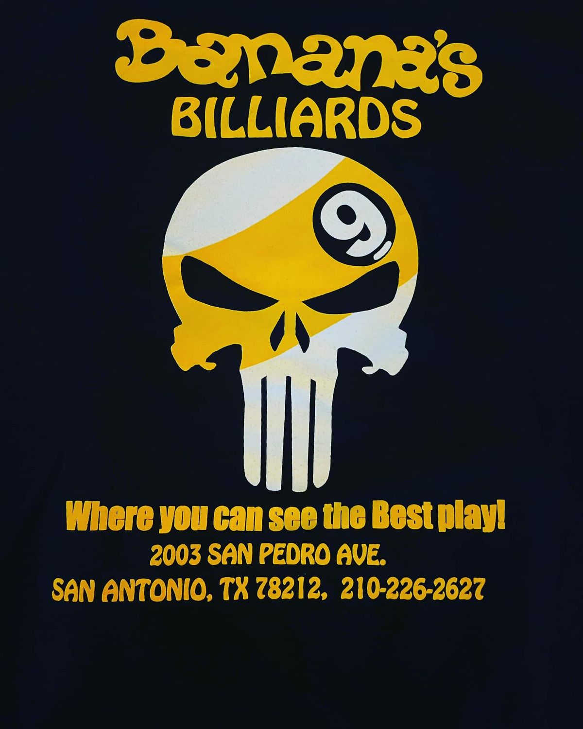 Banana's Billiards Monthly 10-Ball Shootout