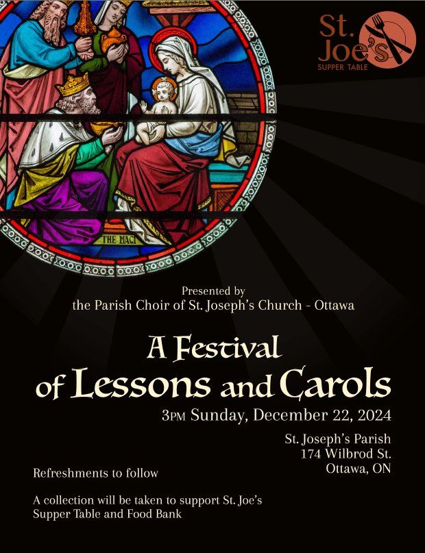 Festival of Lessons and Carols benefitting St. Joe's Supper Table