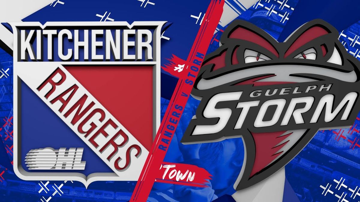 Guelph Storm at Kitchener Rangers at Kitchener Memorial Auditorium Complex