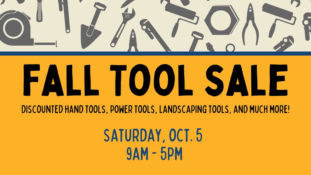 Fall Tool Sale