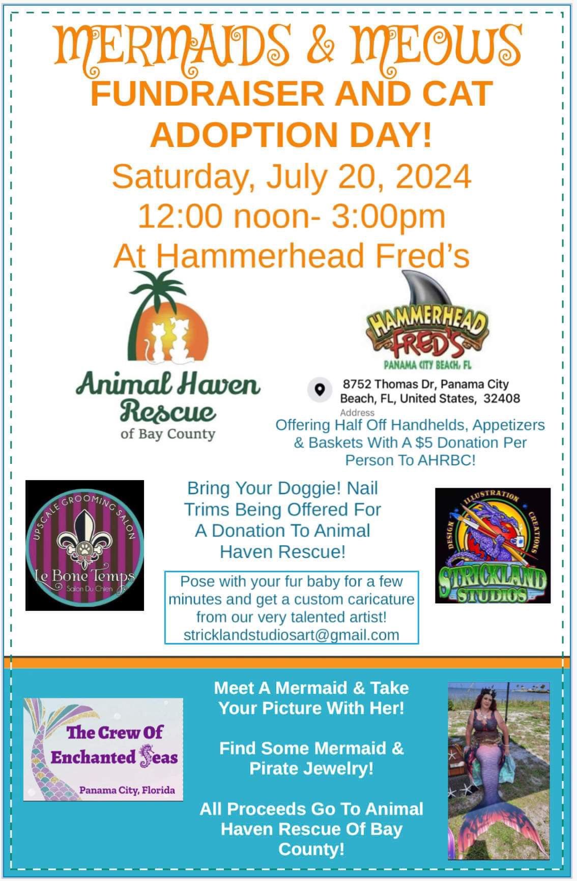 Mermaids & Meows Fundraiser & Cat Adoption Day