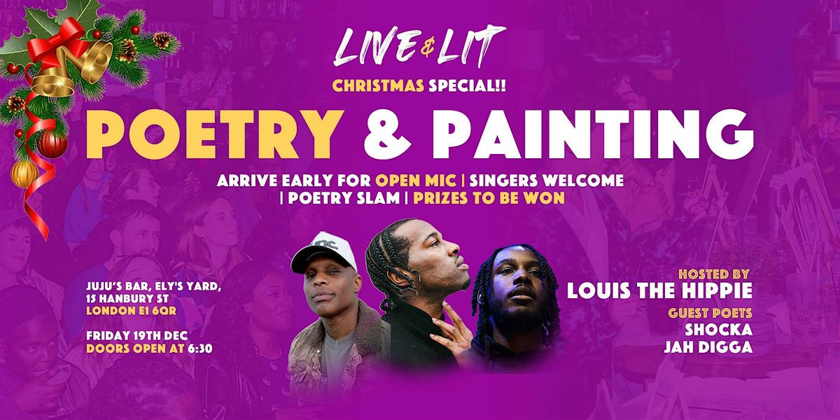 Live&Litmas: CHRISTMAS SPECIAL | Poetry, Painting, Open Mic + Live Band