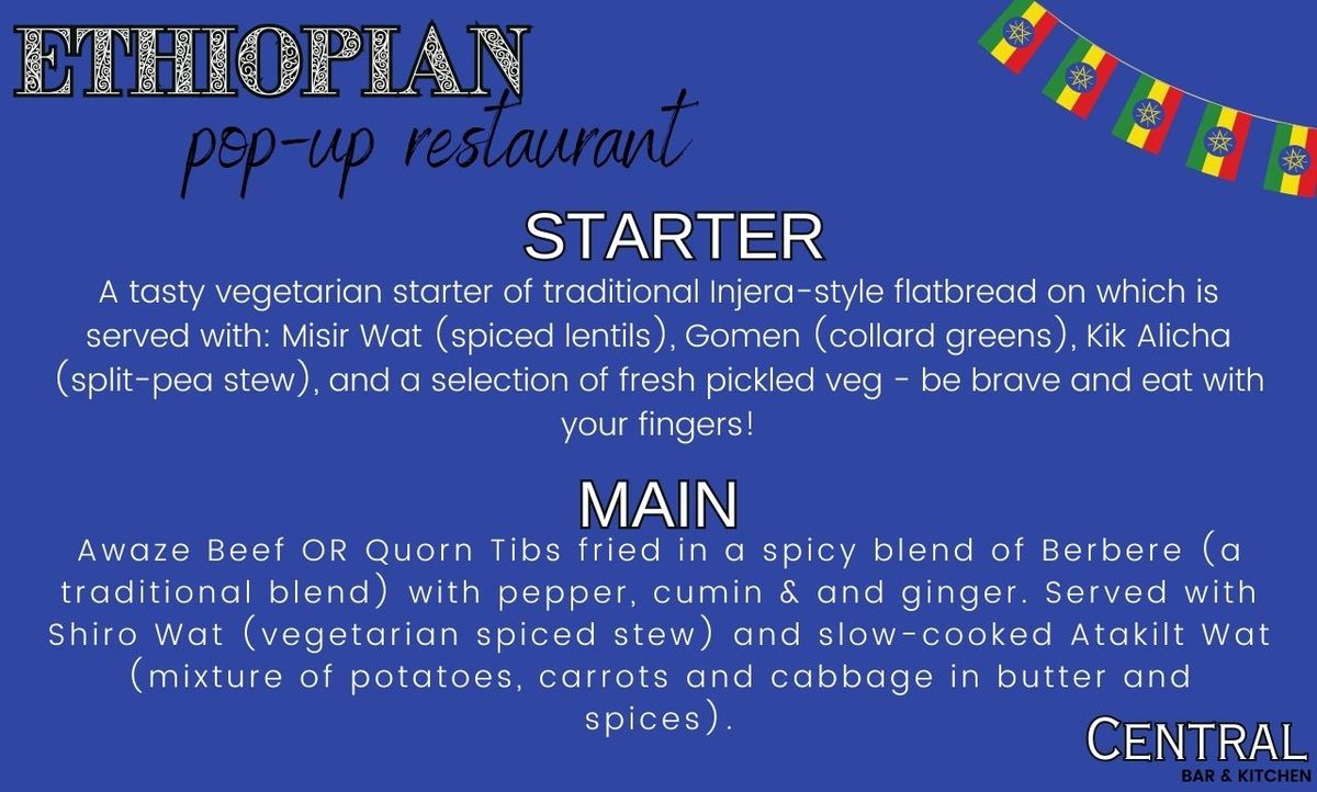 Ethiopian Pop Up Restaurant 