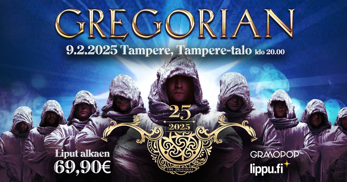 GREGORIAN 25v-juhlakiertue \/ Tampere, Tampere-talo 9.2.2025