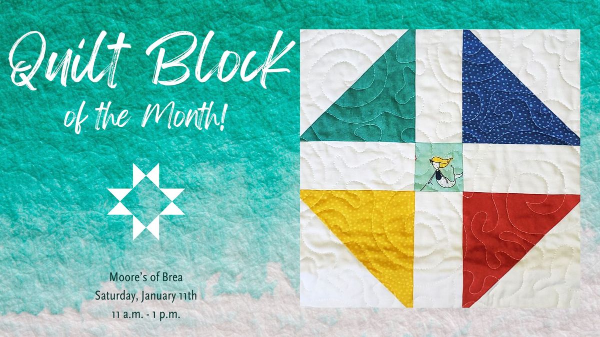 Quilt Block of the Month w\/Michele!