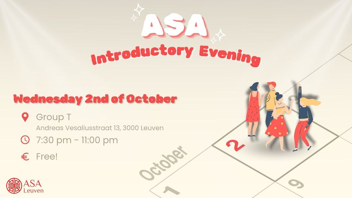 ASA Leuven | Introductory Evening