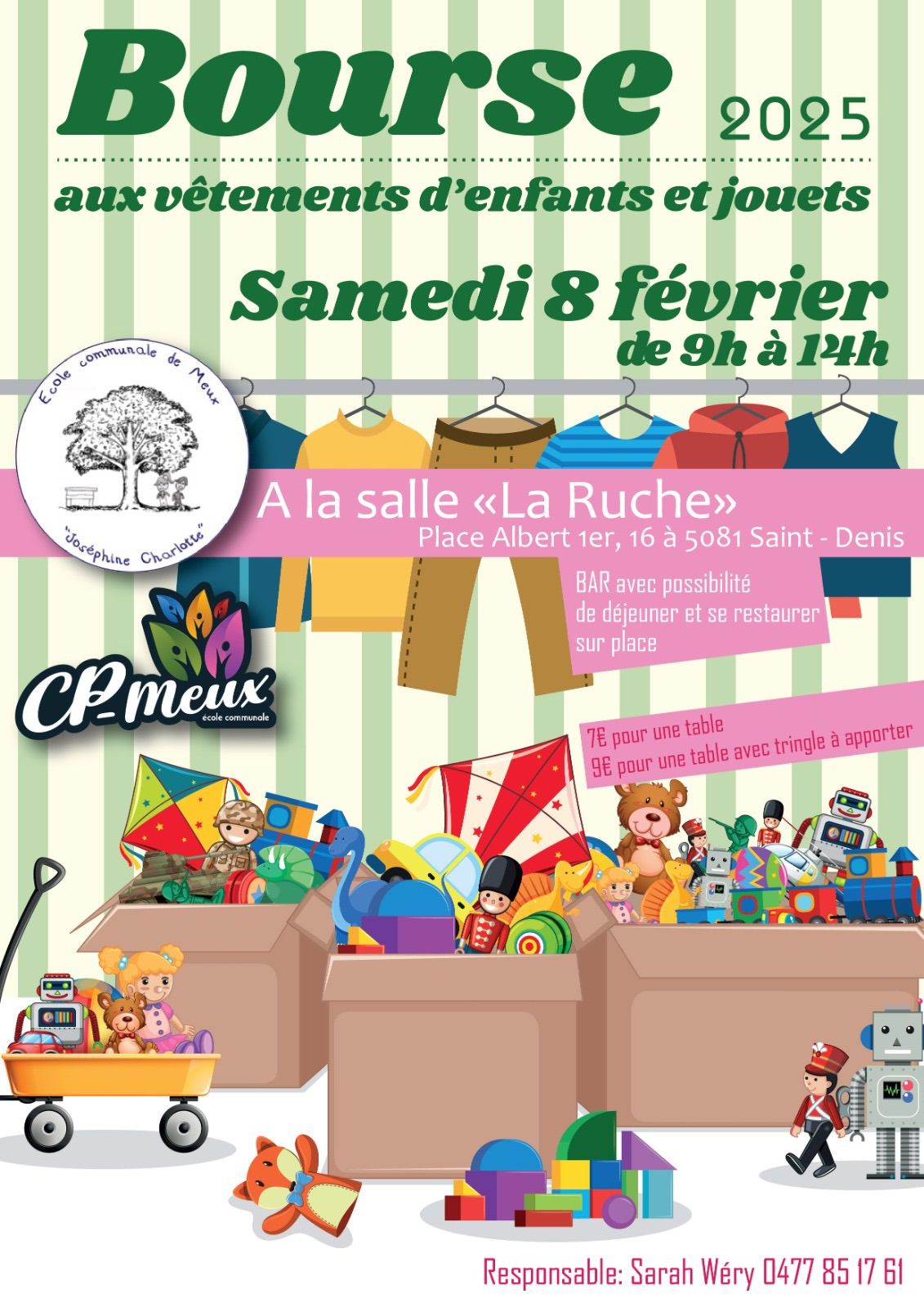 Bourse jouets et v\u00eatements enfants 