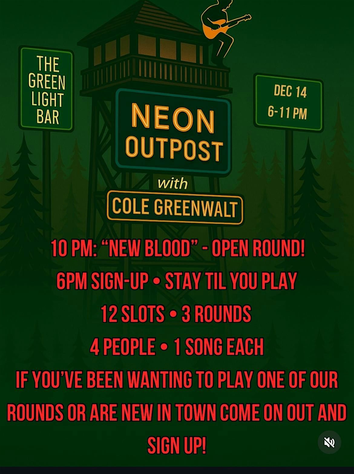Neon Outpost Nashville's Best Monthly Writers Round with Open Mic