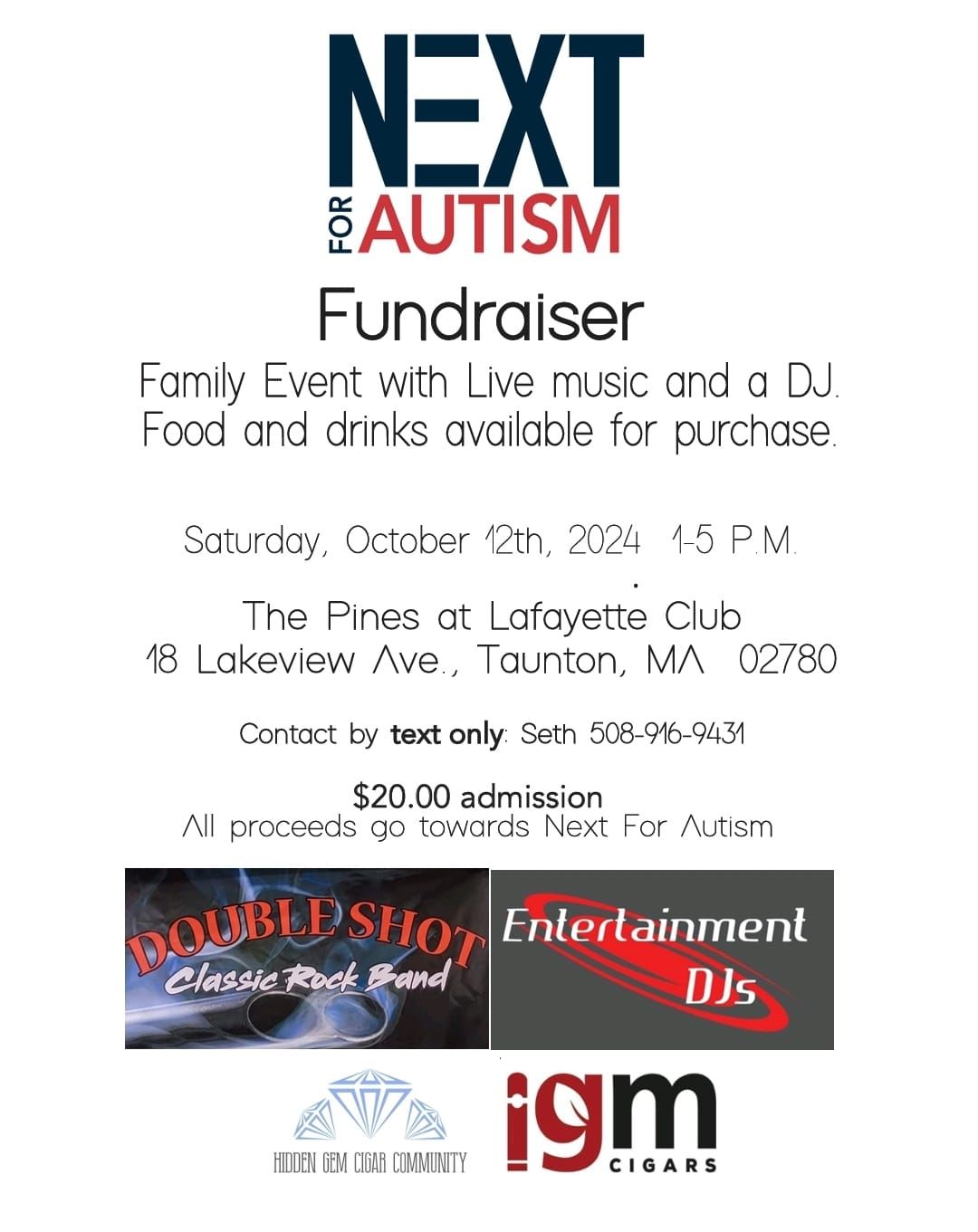 NEXT FOR AUTISM FUNDRAISER 