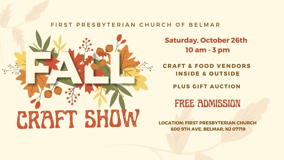 Fall Craft Show & Gift Auction 