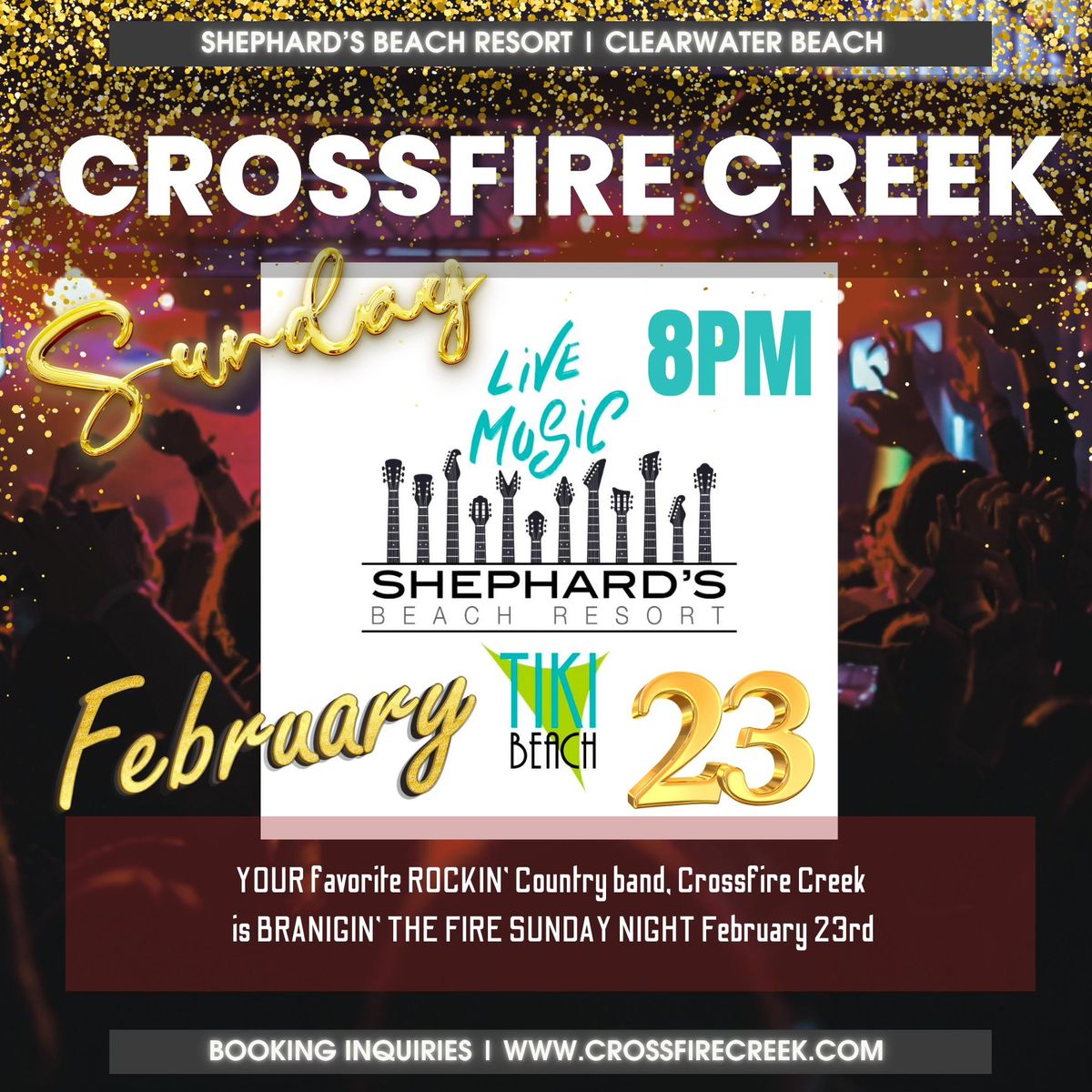 Shephard's Beach Resort | Crossfire Creek Show (New Country Act)