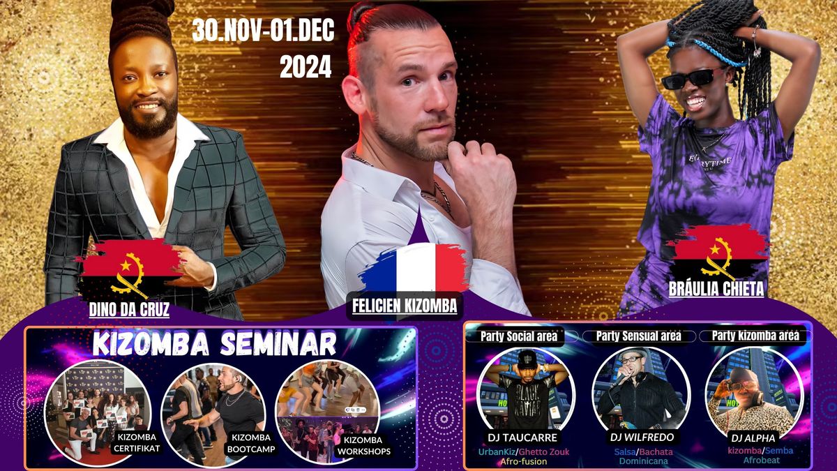 KIZOMBA SEMINAR: TEACHER TRAINING 2\/3 - BOOTCAMP - WORKSHOPS - PARTYS