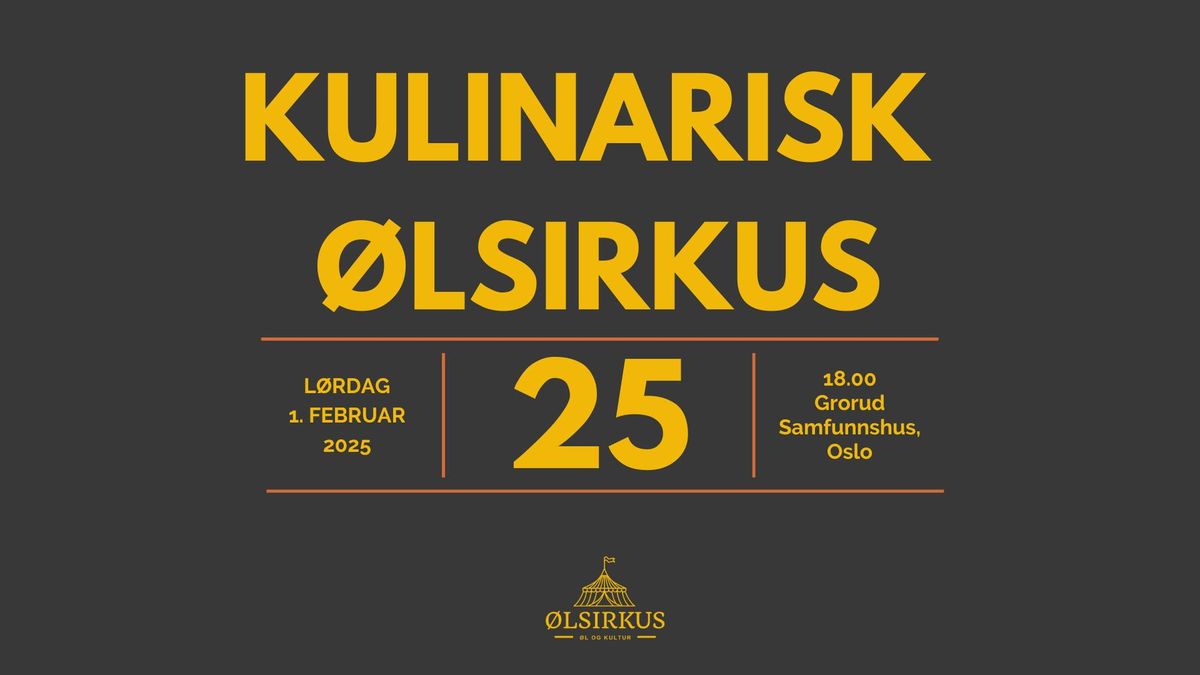 Kulinarisk \u00d8lsirkus 2025