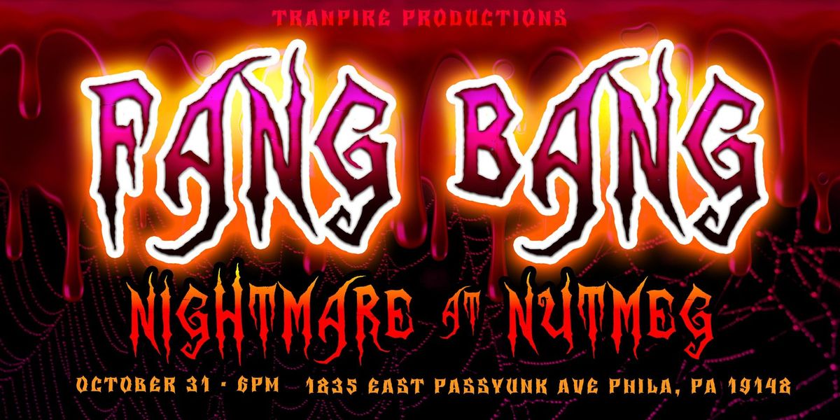 FANG BANG! Halloween Drag Show with host Ron Binary at Nutmeg Nonalcoholic Bar