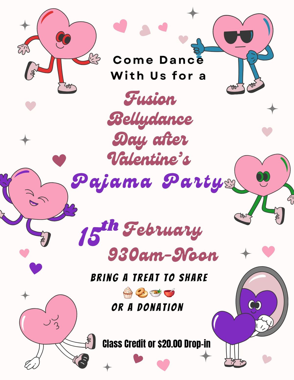 Temple of Dance Fusion Belly Dance "Day After Valentines" Pajama Party