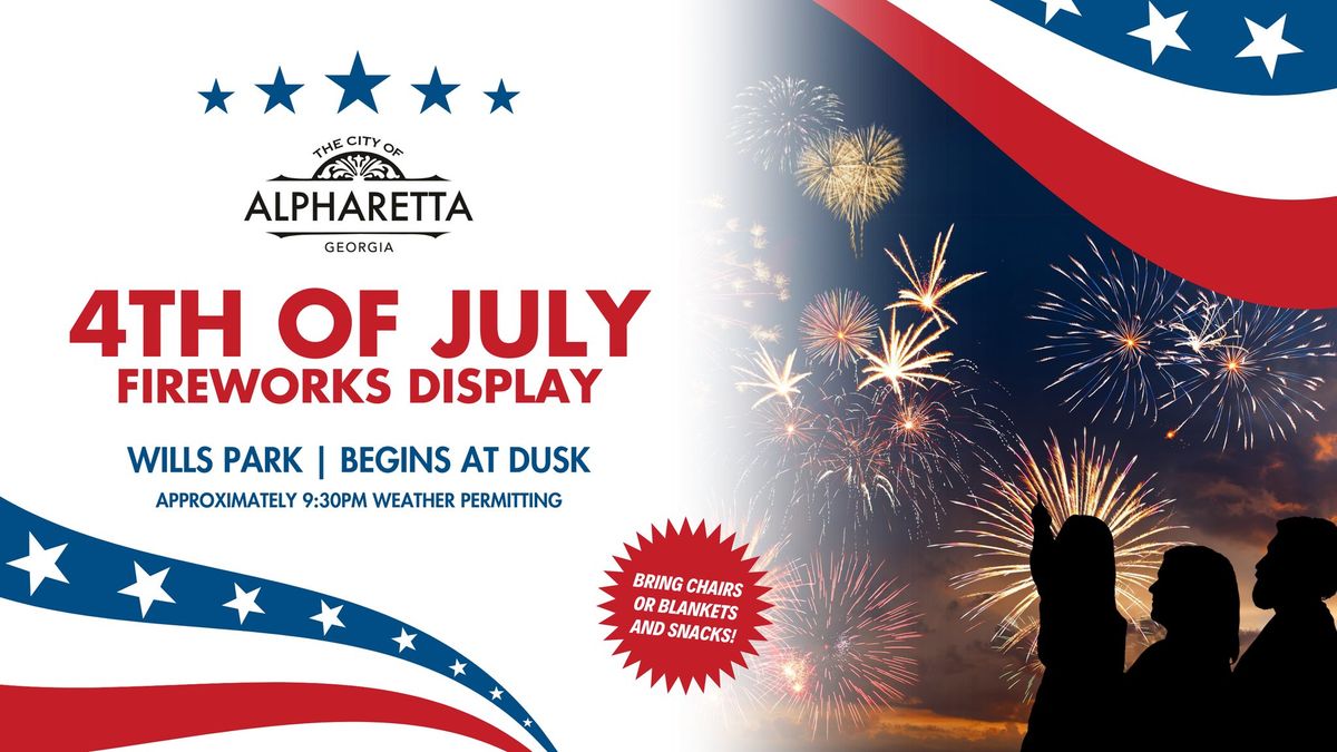 July 4th Fireworks in Alpharetta