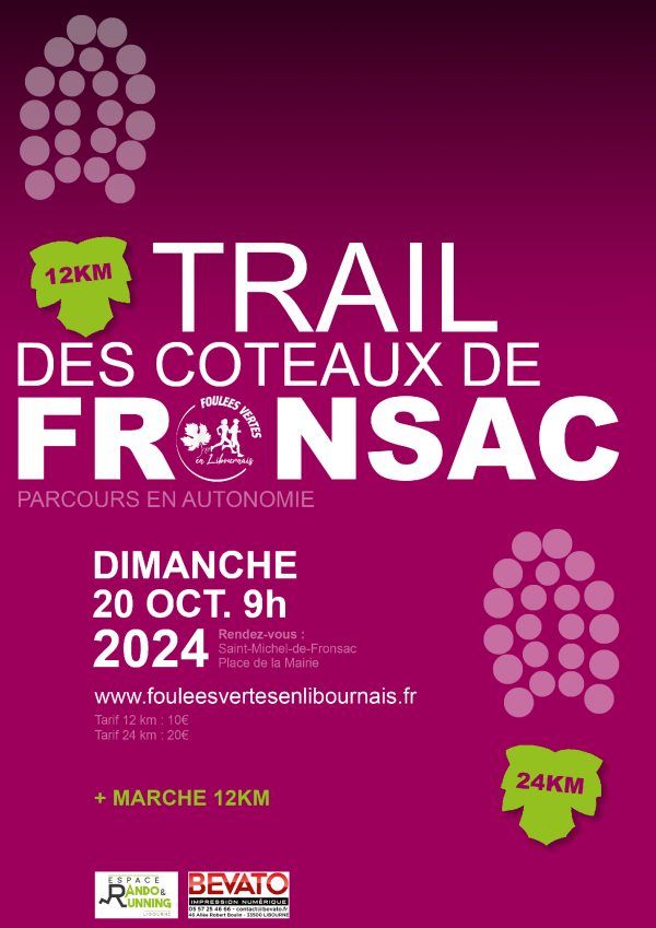 Trail des Coteaux de Fronsac 2024 (12 km \/ 24 km)