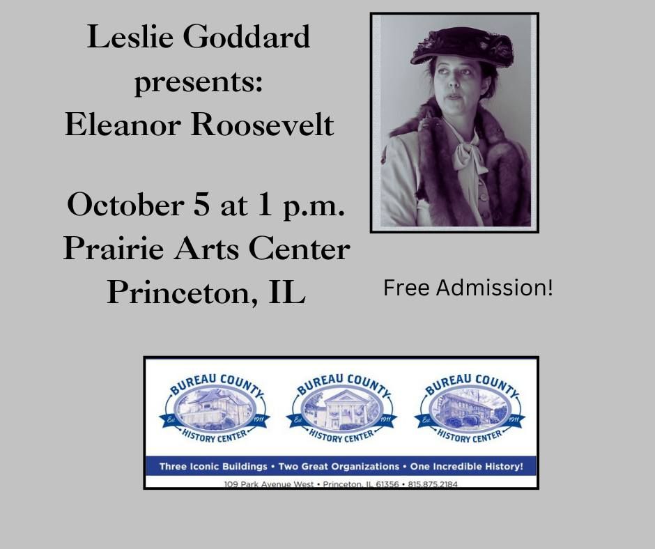 Leslie Goddard presents Eleanor Roosevelt