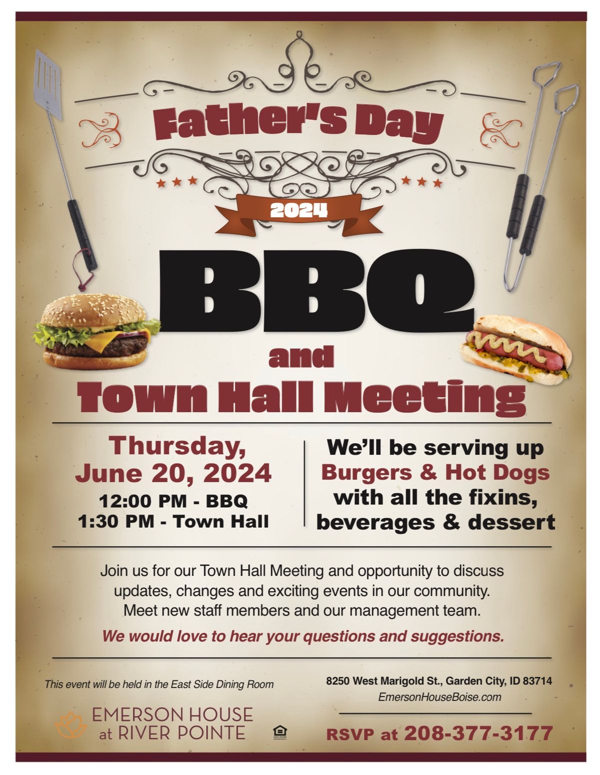 Father\u2019s Day BBQ & Town Meeting 