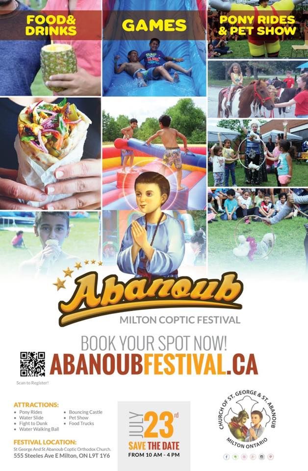 ABANOUB MILTON COPTIC FESTIVAL July 23rd