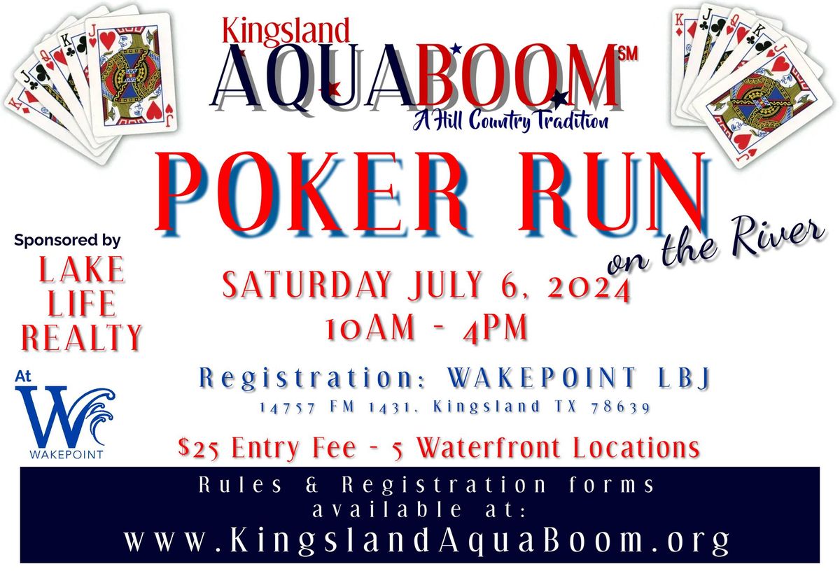 Kingsland AquaBoom 2024 Poker Run on the River