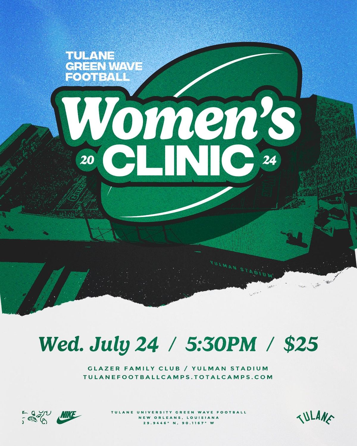 1st Annual Tulane Football Women\u2019s Clinic