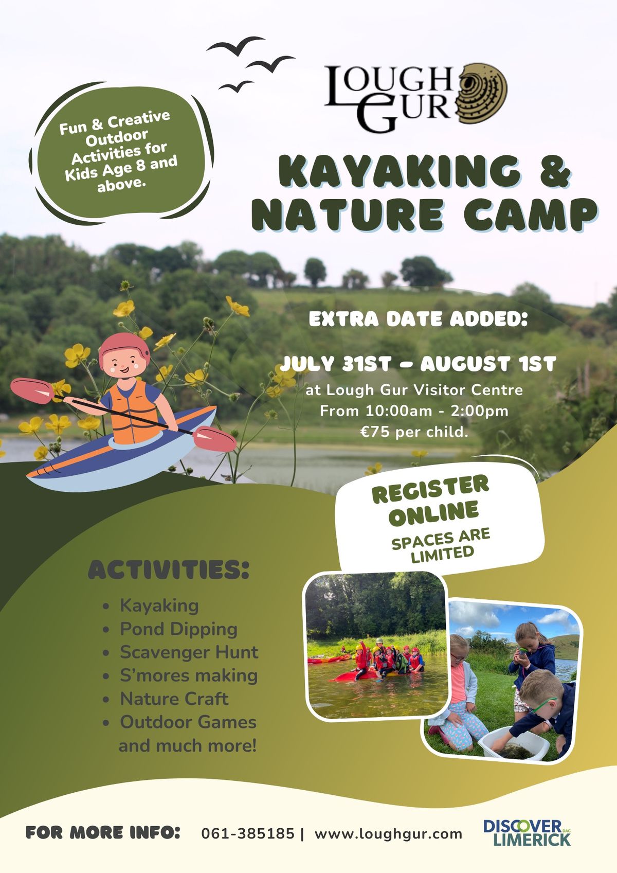 Nature\/ Kayaking Lough Gur Camp