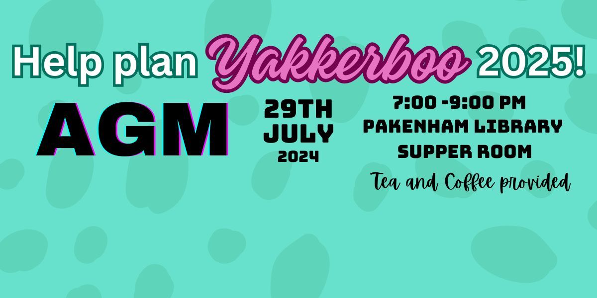 Yakkerboo AGM