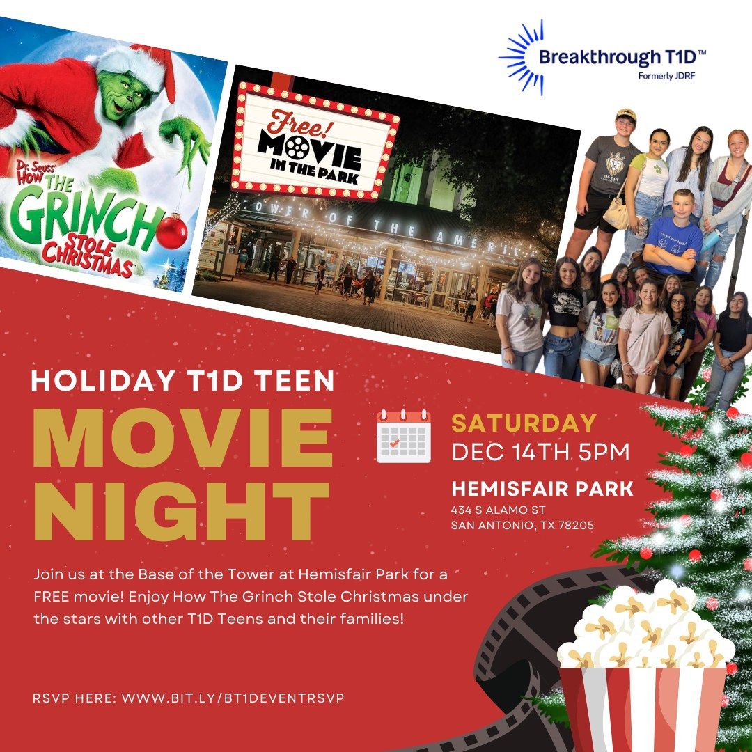 Holiday T1D Teen Movie Night