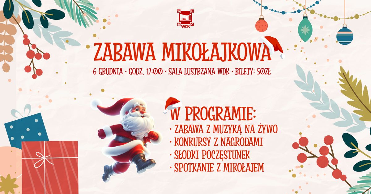 Zabawa Miko\u0142ajkowa w Wojew\u00f3dzkim Domu Kultury im. J\u00f3zefa Pi\u0142sudskiego w Kielcach