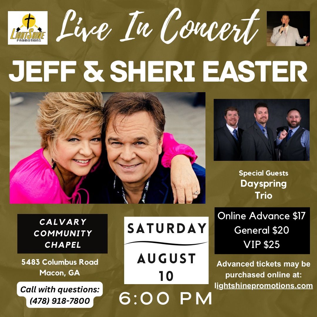 Gospel Concert featuring Jeff & Sheri Easter and The Dayspring Trio