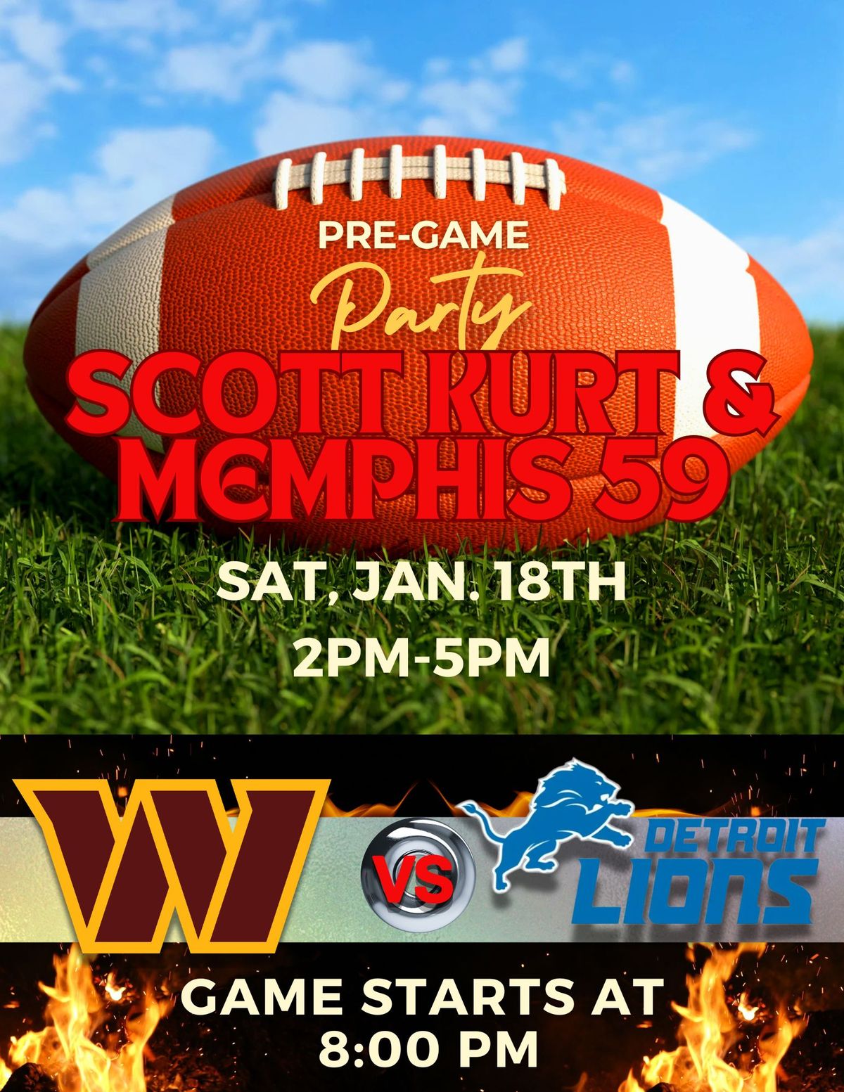 Pre-Game Party with Scott Kurt & Memphis 59 @CraftWorx Taproom