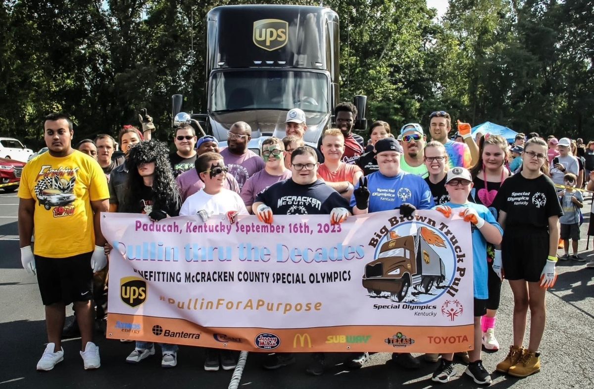 The Big Brown Truck Pull for McCracken County Special Olympics