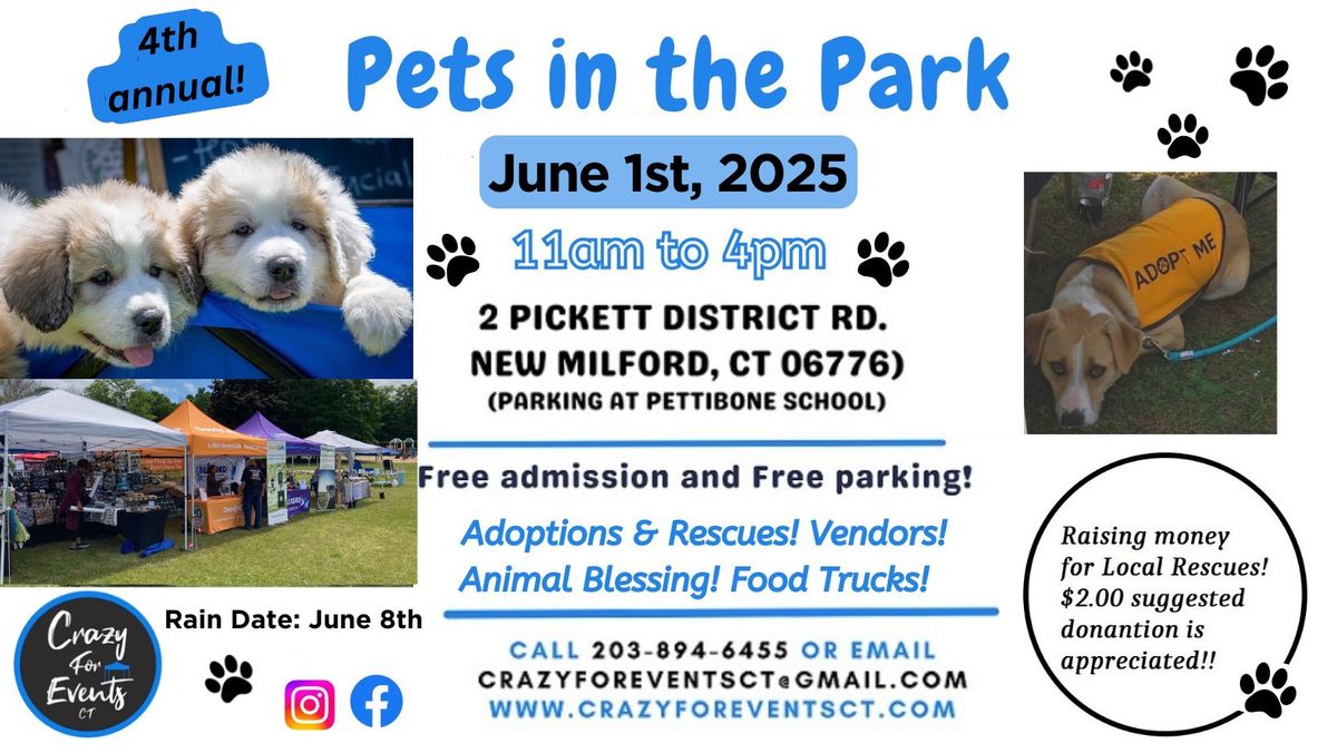 4th annual Pets in the Park New Milford 