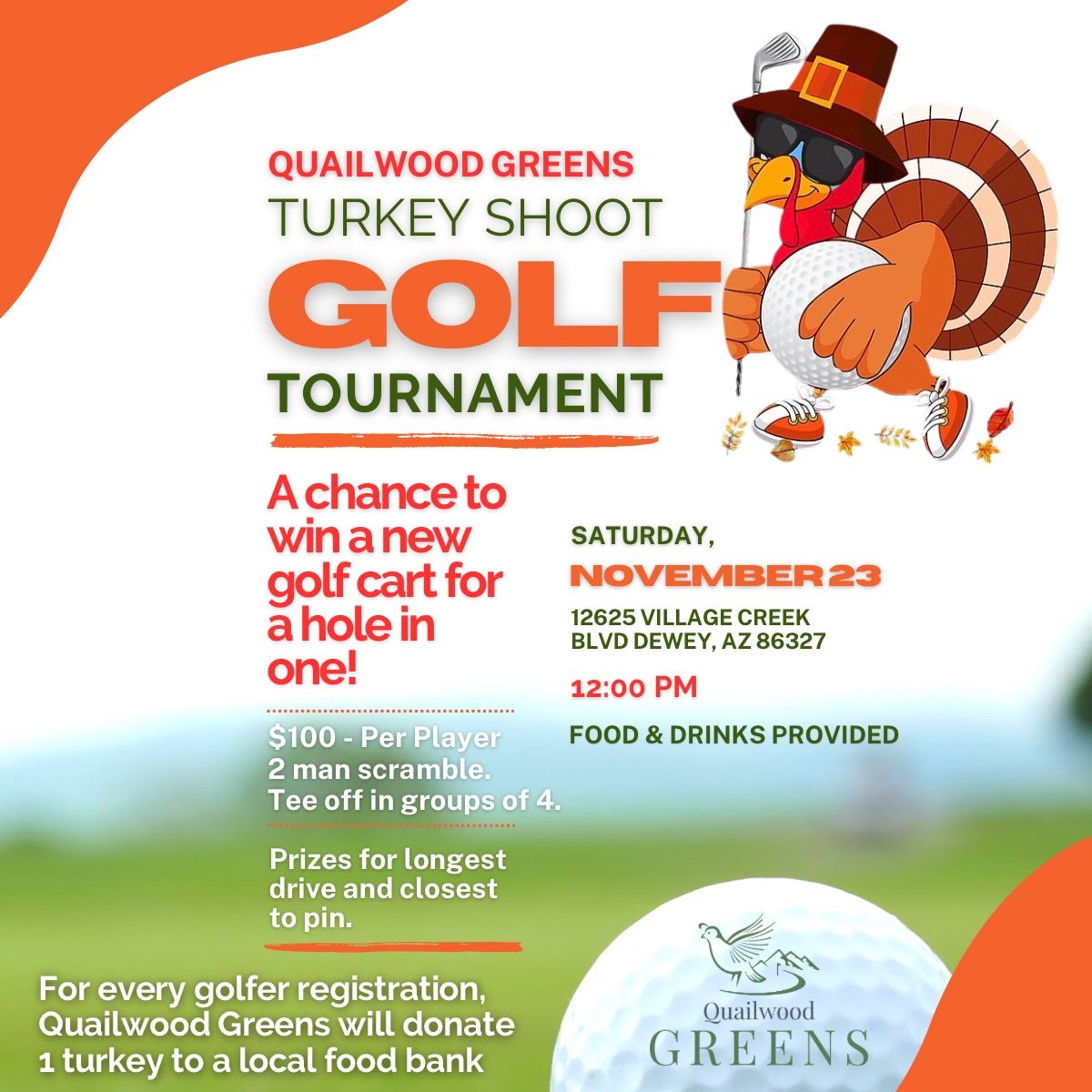 Quailwood Greens: \ud83e\udd83Turkey Shoot Tournament 