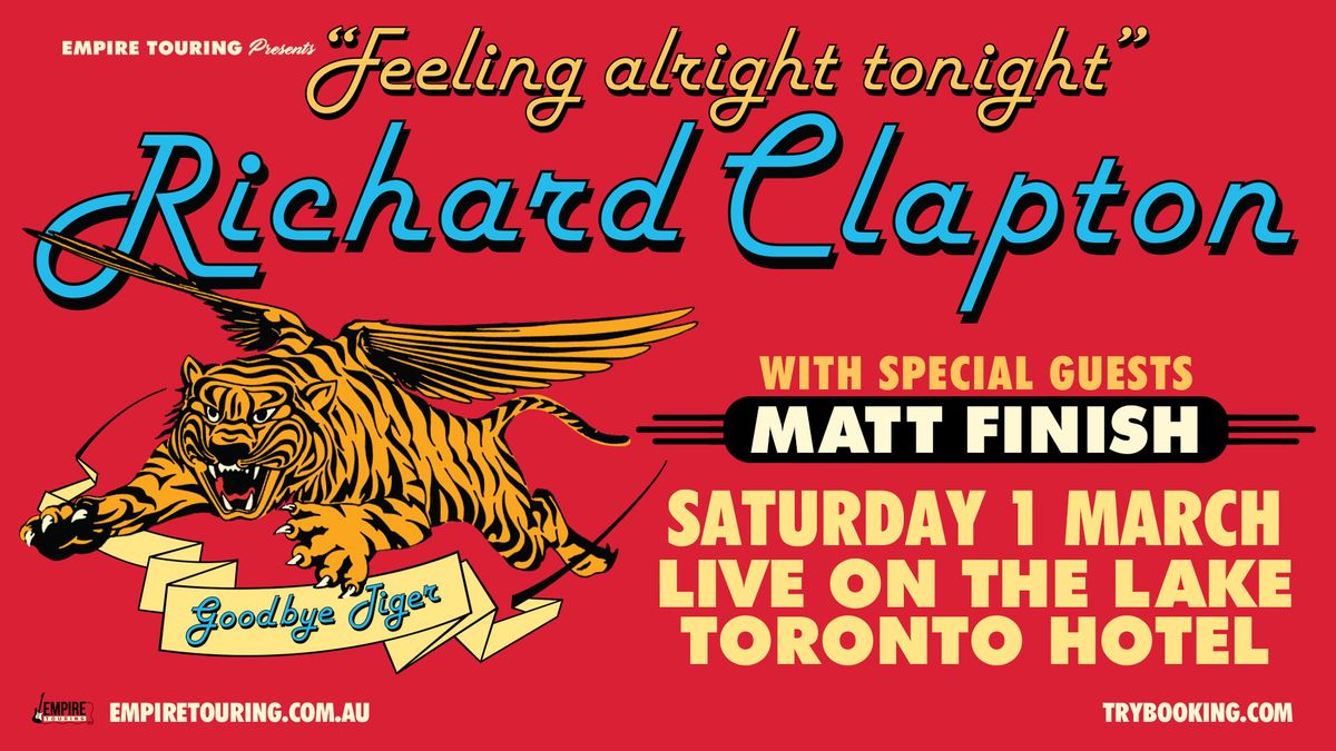 Richard Clapton - Saturday 1st March - Toronto Hotel