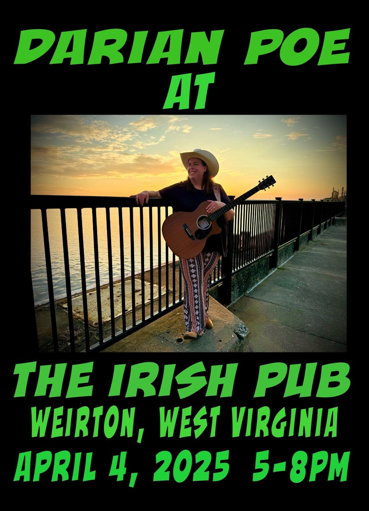 Darian Poe Debut\u2019s at The Irish Pub